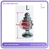 Phích Hậu Môn Inox Xoắn Đế Hoa Anal Plug Kim Loại Kích Thích Điểm P Cho Nam chính hãng - silicone mềm mại, chất liệu an toàn cho da, dễ vệ sinh - giao hàng che tên kín đáo