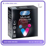 Bao Cao Su Durex Mutual Climax 3in1 Kéo Dài Hộp 3 Cái chính hãng - có gai nổi, hỗ trợ kéo dài, ôm sát cảm giác thật - giao hàng che tên kín đáo