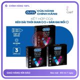Bao Cao Su Durex Mutual Climax 3in1 Kéo Dài Hộp 3 Cái chính hãng - có gai nổi, hỗ trợ kéo dài, ôm sát cảm giác thật - giao hàng che tên kín đáo