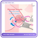 Trứng Rung Kẹp Ngực Silicone 2 Trong 1 Kích chính hãng - 10 chế độ rung, silicone mềm mại, chất liệu an toàn cho da - giao hàng che tên kín đáo