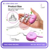 Trứng Rung Kẹp Ngực Silicone 2 Trong 1 Kích chính hãng - 10 chế độ rung, silicone mềm mại, chất liệu an toàn cho da - giao hàng che tên kín đáo