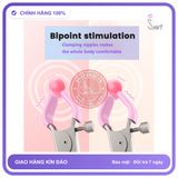 Trứng Rung Kẹp Ngực Silicone 2 Trong 1 Kích chính hãng - 10 chế độ rung, silicone mềm mại, chất liệu an toàn cho da - giao hàng che tên kín đáo