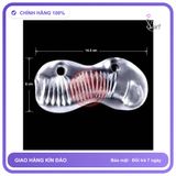 Cốc Âm Đạo Trong Suốt Silicon Mềm Mại Cho Nam chính hãng - sạc USB, silicone mềm, chất liệu an toàn cho da - giao hàng che tên kín đáo