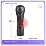 Cốc Đèn Pin Bussy Vibration 8 Chế Độ Rung chính hãng - chất liệu an toàn cho da, dễ vệ sinh, êm ái khi dùng - giao hàng che tên kín đáo
