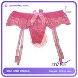 Kẹp Vớ Ren Nơ Giữa chính hãng - phối ren, chất vải mềm mát, đường may tỉ mỉ - giao hàng che tên kín đáo