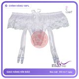 Kẹp Vớ Ren Nơ Giữa chính hãng - phối ren, chất vải mềm mát, đường may tỉ mỉ - giao hàng che tên kín đáo