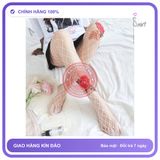 Tất Lưới Đính Hoa Hồng Sexy chính hãng - chất vải mềm mát, đường may tỉ mỉ, tôn dáng quyến rũ - giao hàng che tên kín đáo