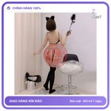 Set Đồ Lót Hình Beo Kèm Vớ chính hãng - ôm body tôn dáng, set đầy đủ phụ kiện, chất vải mềm mát - giao hàng che tên kín đáo