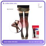Vớ Đùi Trơn Đen Ren Đỏ Ren Đen Beileisi Cao Cấp chính hãng - phối ren, co giãn thoải mái, chất vải mềm mát - giao hàng che tên kín đáo