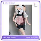 Váy Cosplay Nữ Tu Hoá Trang Quyến Rũ chính hãng - set đầy đủ phụ kiện, chất vải mềm mát, đường may tỉ mỉ - giao hàng che tên kín đáo