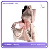 Váy Ngủ Sườn Xám Hoa Cách Tân Quyến Rũ chính hãng - chất vải mềm mát, đường may tỉ mỉ, tôn dáng quyến rũ - giao hàng che tên kín đáo