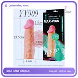 Bao Cao Su Đôn Dên Max Man Tăng Kích Thước 2.5cm chính hãng - ôm sát cảm giác thật, chất liệu latex an toàn, hàng nhập khẩu - giao hàng che tên kín đáo