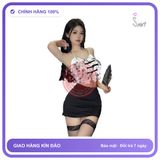 Bộ Đồ Ngủ Yếm Hình Lá Tre Quyến Rũ chính hãng - chất vải mềm mát, đường may tỉ mỉ, tôn dáng quyến rũ - giao hàng che tên kín đáo