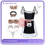 Váy Cosplay Hoá Trang Đồ Ngủ Quyến Rũ chính hãng - set đầy đủ phụ kiện, chất vải mềm mát, đường may tỉ mỉ - giao hàng che tên kín đáo