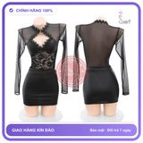 Váy Ngủ Da Phối Ren Quyến Rũ chính hãng - chất vải mềm mát, đường may tỉ mỉ, tôn dáng quyến rũ - giao hàng che tên kín đáo