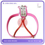Đai Trinh Tiết Nữ Thép Không Gỉ Viền Silicone chính hãng - 7 nấc rung, silicone y tế, chất liệu an toàn cho da - giao hàng che tên kín đáo