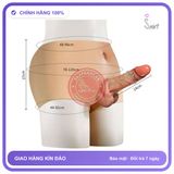 Dương Vật Giả Jiuai Silicon Liền Quần Rỗng Ruột chính hãng - kích thước 142mmx35mm, silicone mềm mại, chất liệu an toàn cho da - giao hàng che tên kín đáo