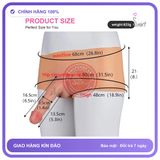 Dương Vật Giả Liền Quần Cho Les Dài 16,5cm chính hãng - sạc USB, chống nước, silicone y tế - giao hàng che tên kín đáo