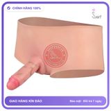 Dương Vật Giả Liền Quần 13cm Nâng Mông Dành Cho Les chính hãng - sạc USB, chống nước, silicone y tế - giao hàng che tên kín đáo