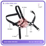 Đai Đeo Đầu Kèm Khóa Miệng Dụng Cụ Bạo chính hãng - chất liệu an toàn cho da, dễ vệ sinh, êm ái khi dùng - giao hàng che tên kín đáo