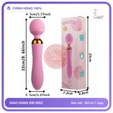 Chày Rung Hai Đầu 18 Chế Độ Cho Nữ chính hãng - 18 chế độ rung, sạc usb, silicone mềm mại - giao hàng che tên kín đáo