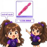 Chày Rung Tình Yêu Lucy Vibrating Rod Đầu Rung chính hãng - 3 tốc độ rung, sạc USB, rung nhấp chuyển động đẩy tới và lui tự động - giao hàng che tên kín đáo