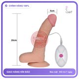 Dương Vật Giả Lovetoy The Ultra Soft Dude 8.8 chính hãng - 10 chế độ rung, chất liệu an toàn cho da, dễ vệ sinh - giao hàng che tên kín đáo
