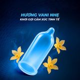 Bao cao su Shell Invisible - Siêu mỏng, chống tuột, hương vani - Hộp 10 cái