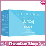 Bao cao su cấp tinh chất bạc hà Juncai Frosty - Hộp 10 cái