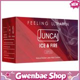 Bao cao su cấp kích thích băng lửa Juncai Ice Fire - Hộp 10 cái