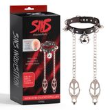 Vòng Cổ Da Kèm Xích Kẹp Ti SINS Inquisition Master Control 2in1 chính hãng - chất liệu an toàn cho da, dễ vệ sinh, êm ái khi dùng - giao hàng che tên kín đáo