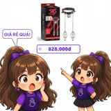 Vòng Cổ Da Kèm Xích Kẹp Ti SINS Inquisition Master Control 2in1 chính hãng - chất liệu an toàn cho da, dễ vệ sinh, êm ái khi dùng - giao hàng che tên kín đáo