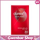 Bao cao su siêu mỏng nhập khẩu Úc Durex Thin Feel - Hộp 30 cái