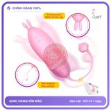 Trứng Rung Siêu Kích Thích Yeain Tai Thỏ Với chính hãng - 10 chế độ rung, sạc USB, silicone cao cấp - giao hàng che tên kín đáo