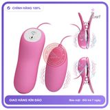 Kẹp Núm Vú Sốc Điện Kèm Trứng Rung Romantic Wave chính hãng - 3 cấp độ rung, sạc USB, chất liệu an toàn cho da - giao hàng che tên kín đáo