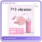 Kẹp Rung Núm Vú Sốc Điện Romantic Wave chính hãng - 7 chế độ rung, sạc USB, chống nước - giao hàng che tên kín đáo