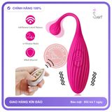 Trứng Rung Tình Yêu Nòng Nọc Rung Mạnh Mẽ Có Điều Khiền chính hãng - sạc USB, điều khiển từ xa, silicone cao cấp - giao hàng che tên kín đáo