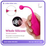 Trứng Rung Tình Yêu Nòng Nọc Rung Mạnh Mẽ Có Điều Khiền chính hãng - sạc USB, điều khiển từ xa, silicone cao cấp - giao hàng che tên kín đáo