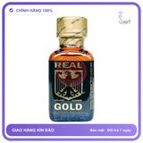Poppers Real Gold Usa 30ml chính hãng - chai 30ml, hương dịu không nồng, hàng chuẩn nhập khẩu - giao hàng che tên kín đáo