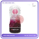 Cốc Âm Đạo Giả Pretty Love Cầm Tay Size Du Lịch chính hãng - sạc USB, silicone mềm, chất liệu an toàn cho da - giao hàng che tên kín đáo