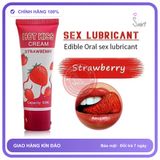 Gel Bôi Trơn Hotkiss Strawberry Flavor Lubricant Hương Dâu chính hãng - gốc nước không dính rít, dung tích 50ml, dịu nhẹ an toàn - giao hàng che tên kín đáo