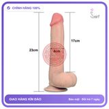 Dương Vật Giả Dildo Lovetoy 9.0″ Sliding Skin Dual Màu da chính hãng - chống nước, chất liệu an toàn cho da, dễ vệ sinh - giao hàng che tên kín đáo
