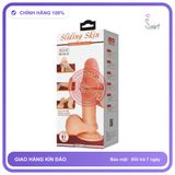 Dương Vật Giả Baile Sliding Skin Series 8.1″/20.57cm Flesh chính hãng - silicone mềm mại, chất liệu an toàn cho da, dễ vệ sinh - giao hàng che tên kín đáo