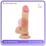 Dương Vật Giả Baile Sliding Skin Series 8.1″/20.57cm Flesh chính hãng - silicone mềm mại, chất liệu an toàn cho da, dễ vệ sinh - giao hàng che tên kín đáo