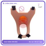 Dương Vật Giả Dây Deo Hollow Strap-On Silicon Curved Dong Rỗng Ruột chính hãng - silicone mềm, chất liệu an toàn cho da, dễ vệ sinh - giao hàng che tên kín đáo