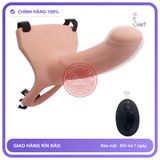 Dương Vật Giả Dây Đeo Rỗng Có Rung Điều Curved Dong USA chính hãng - 10 chế độ rung, sạc USB, điều khiển từ xa - giao hàng che tên kín đáo