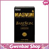 Trojan Magnum Bareskin - Bao cao su size lớn có gai, hộp 10 cái
