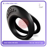 Vòng Đeo Dương Vật Đen Có Gai Rung chính hãng - silicone mềm mại, chất liệu an toàn cho da, dễ vệ sinh - giao hàng che tên kín đáo