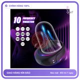 Vòng Đeo Dương Vật Có Rung 10 Tần Số 2024 chính hãng - sạc usb, chống nước, silicone mềm mại - giao hàng che tên kín đáo