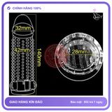 Bao Cao Su Đôn Dên Screech Có Nhiều Gai Và Rung chính hãng - có gai nổi, ôm sát cảm giác thật, chất liệu latex an toàn - giao hàng che tên kín đáo